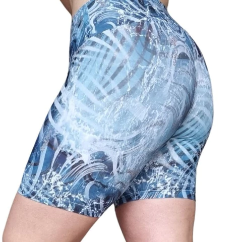 Shorts Poliamida Digital Água