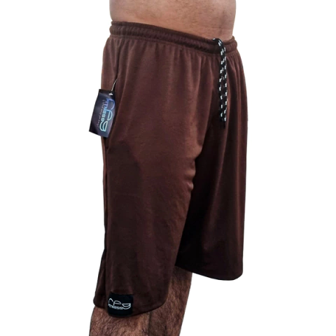 Bermudão Marrom Sport Bodybuilding