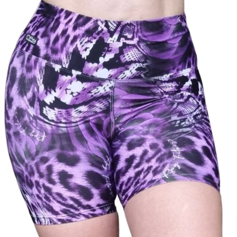 Shorts Poliamida Digital Onça Roxa