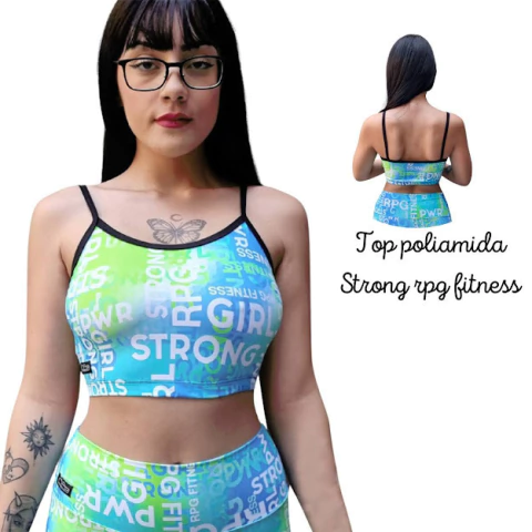 Top Alça Poliamida Strong Rpg Fitness