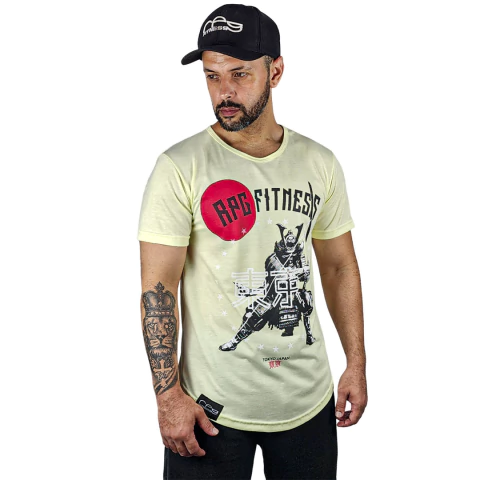 Camiseta Long Amarela Samurai