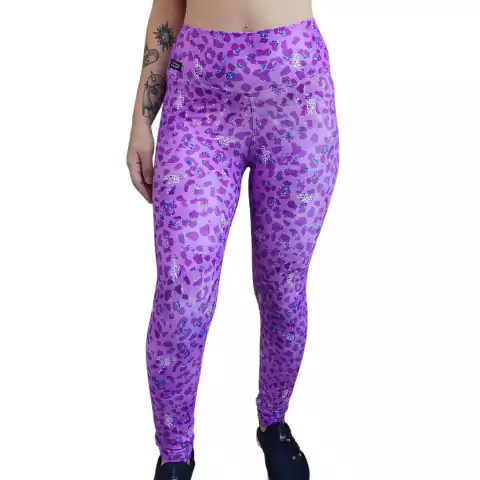 Legging Poliamida Gliter Rosa