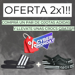 PROMO 2x1 - CROCS + OJOTAS ADIDAS