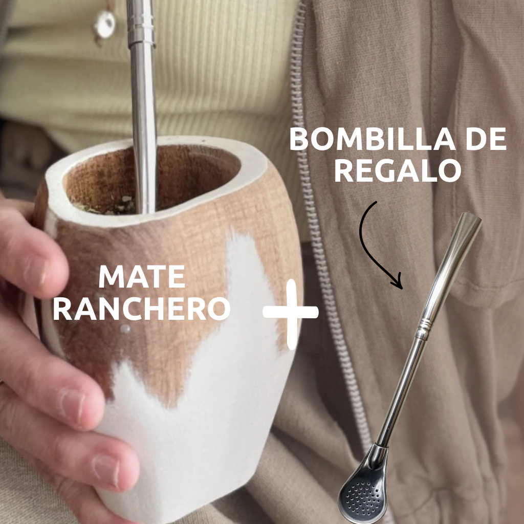 Mate Ranchero + bombilla de regalo