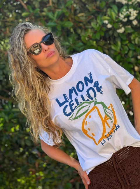 Remera estampada Limoncello — Blanco - comprar online