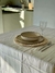 Mantel Lineas Gris 150x200