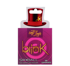 SIX BALL BLINK BOLINHA ANAL 6 UNIDADES SOFT LOVE - Intimix Shop