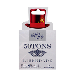 SIX BALL 50TONS LIBERDADE 6 UNIDADES SOFT LOVE - Intimix Shop