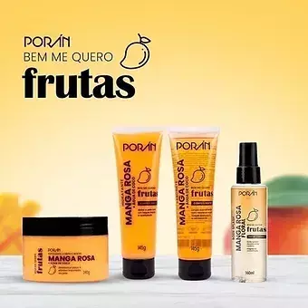 Kit Porán Premiun Manga Rosa Cuidados com a Pele (4 Itens)
