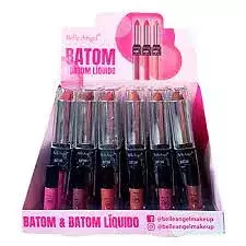 Batom e Batom Líquido Belle Angel - 24 Unidades - B073 A