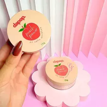 Pó finalizador cor Pêssego Peach Power Dapop - Unidade - DP2291