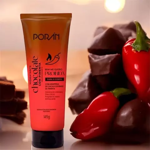 Hidratante Chocolate com Pimenta Porán Corpo e Rosto - Unidade - PR250