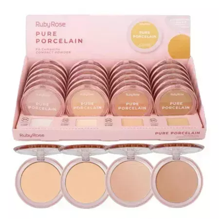 Pó Compacto Pure Porcelain G1 - Box c/ 24 Unidades - HBM401 - comprar online