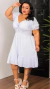 Vestido Viscolinho pipoca branco
