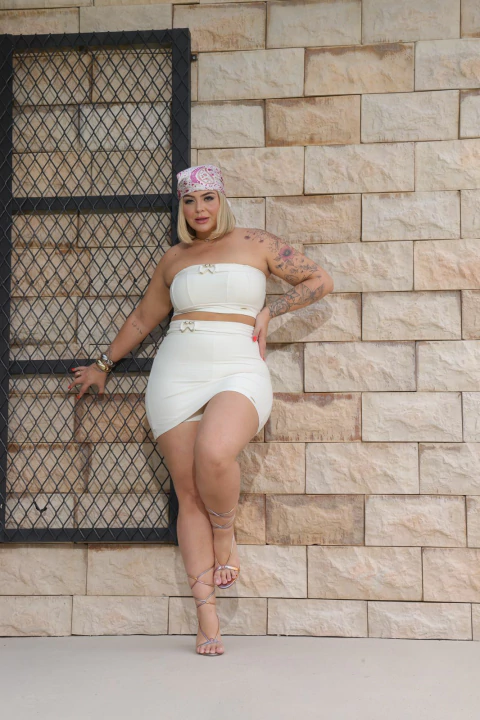 Conjunto Acetinado com Elastano - comprar online