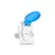 Tomada Quasar Com Tampa 2p+t 10a 250v S8640 Steck Cor Azul na internet