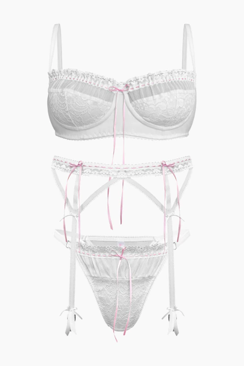 Set Honeymoon + ligas de regalo - Lolita Intimates