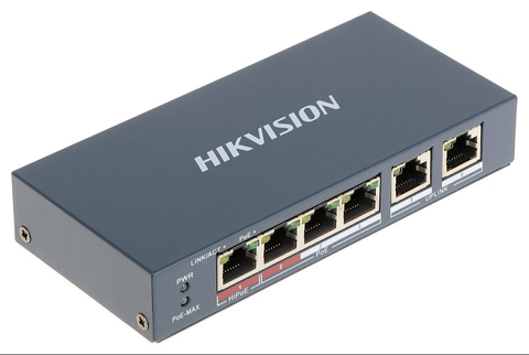 Switch Poe De 5 Puertos A 10/100 Mbps Ds-3e1105p-ei-m-v2