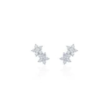 Brinco Mini Estrelas Prata 925