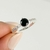Imagen de Anillo solitario y microzirconias cristal