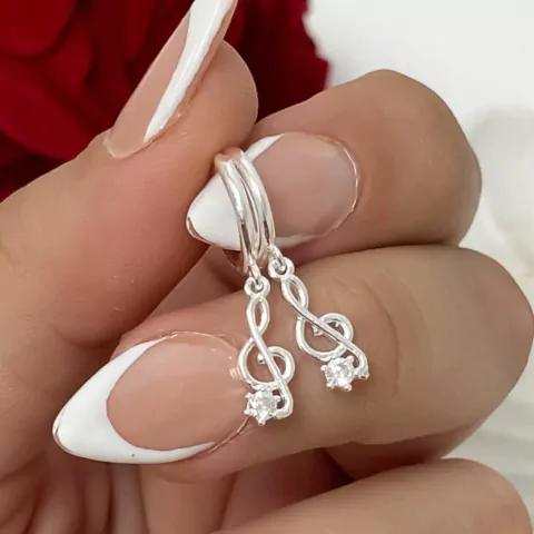 Aros con dije y micro zirconias 251