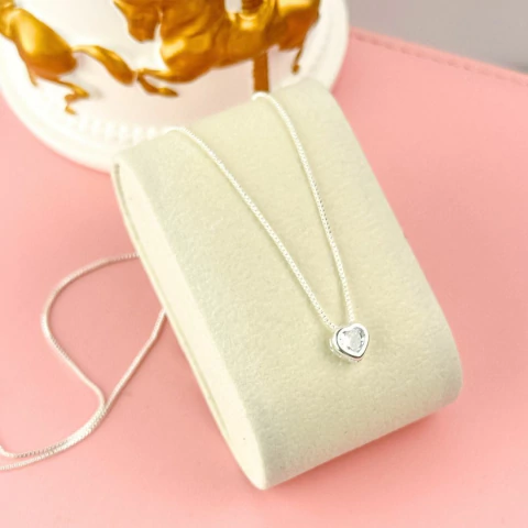 Collar punto de luz corazon 6 mm - comprar online