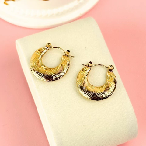 Aros con detalles en rayas - comprar online