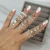 Pack 16 Anillos Bañados en Plata - tienda online