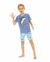 Pijama masculino Calor Curto Infantil Criança Menino Verão - comprar online
