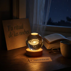 Lampara led 3D de cristal - comprar online