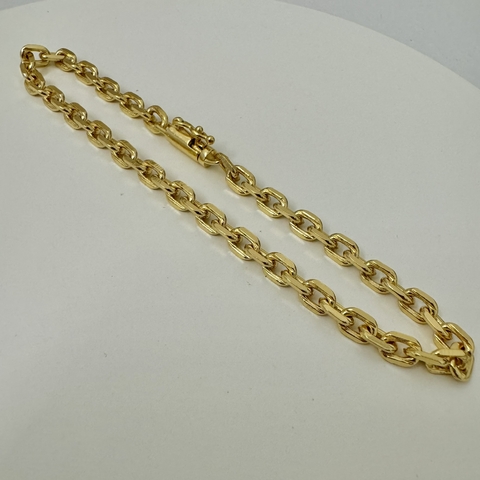 PULSEIRA CADEADO DIAMANTADA 4MM - 21cm - comprar online