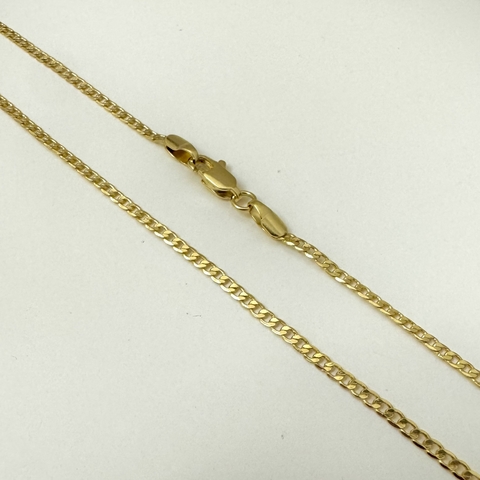 CORRENTE GRUMET LAMINADA 2MM FECHO ITALIANO 60cm - comprar online