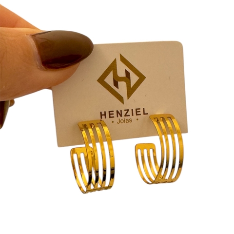 BRINCO MEIA ARGOLA 4 FIOS 23MM - comprar online