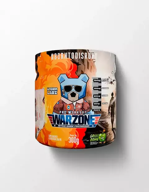 Pré-treino Warzone sabor Green Bomb (Maçã Verde) 300g - comprar online