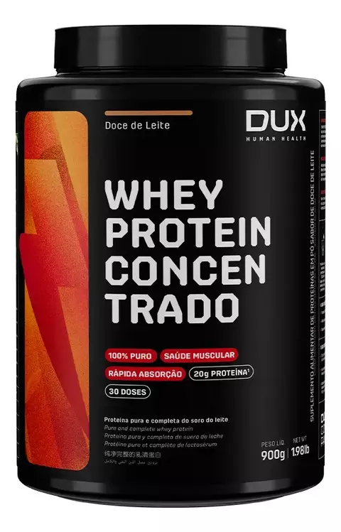 Whey Protein Concentrado Dux sabor Doce de Leite 900g - comprar online
