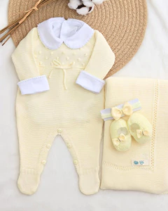 Saída de Maternidade Paris Amarelo - 2 peças - comprar online