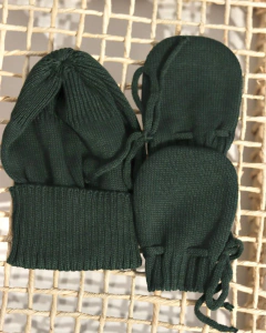 Touca e luva - Verde Militar