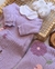 Saída de Maternidade Amour - Lilás - 2 peças - NÃO ACOMPANHA ACESSÓRIOS (OLHAR DESCRIÇÃO) - Titi Baby