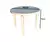 Combo 4 Sillas Caribe Mascardi 1 Mesa Redonda 90Cm Color Blanco - comprar online
