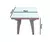 Combo 2 Sillas Phantom Mascardi 1 Mesa Cuadrada 75x75 Color Blanco - comprar online
