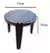 Combo 2 Sillas Perla Mascardi 1 Mesa Monoblock Color Negro - comprar online
