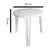 Combo 4 Sillas Canada Mascardi 1 Mesa Monoblock Color Blanco - comprar online