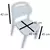 Combo 4 Sillas Canada Mascardi 1 Mesa Monoblock Color Blanco en internet