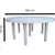 Combo 4 Sillas Barcelona Mascardi 1 Mesa Redonda de 7 Patas Color Blanco - comprar online
