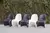 Combo 4 Sillas Phantom Mascardi 1 Mesa Redonda 90Cm Color Negro - comprar online