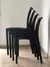 Combo 4 Sillas Valencia Mascardi 1 Mesa Rectangular 140Cm Reforzada Color Negro - tienda online