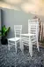 Combo 2 Sillas Tiffany Mascardi 1 Mesa Cuadrada 75x75 Color Blanco - comprar online