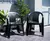 Combo 6 Sillas Ancona Mascardi 1 Mesa Rectangular Encastrable Color Negro - Reveton 12