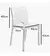 Combo 6 Sillas Estrella Mascardi 1 Mesa Rectangular 140Cm Color Blanco - comprar online