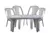 Combo 4 Sillas Capri Mascardi 1 Mesa Rectangular 140Cm Color Blanco